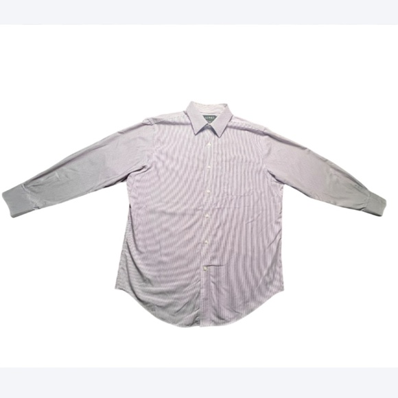 Stripe Dress Shirt Non Iron Cotton - Blue/Red - Picture 3 of 7